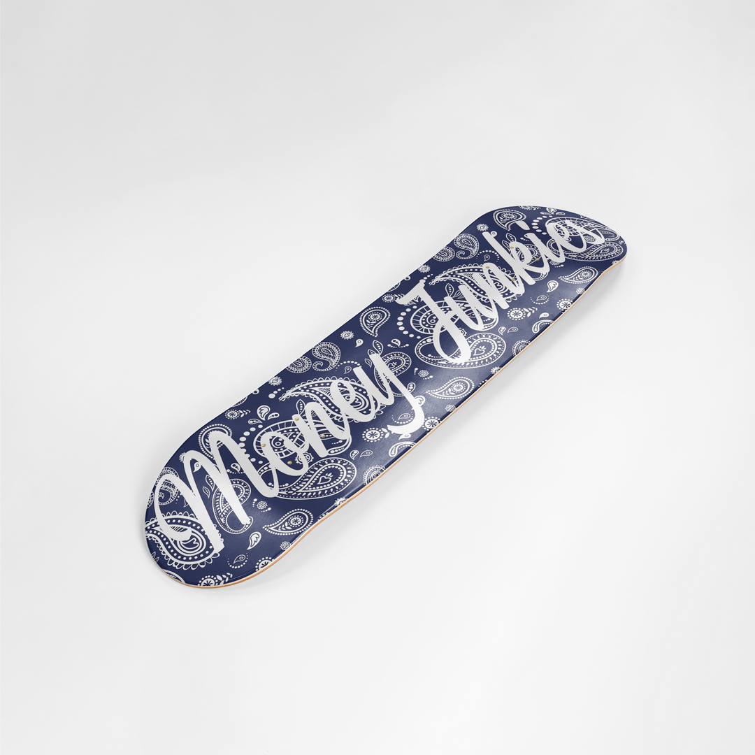 MJ Navy Paisley Skateboard