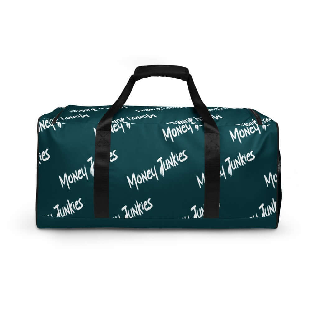 Money Junkies Teal Duffle bag