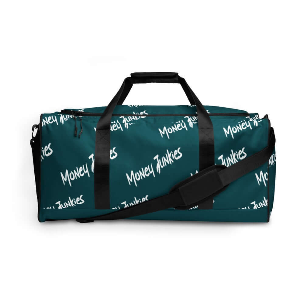 Money Junkies Teal Duffle bag