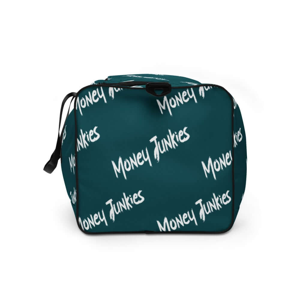 Money Junkies Teal Duffle bag