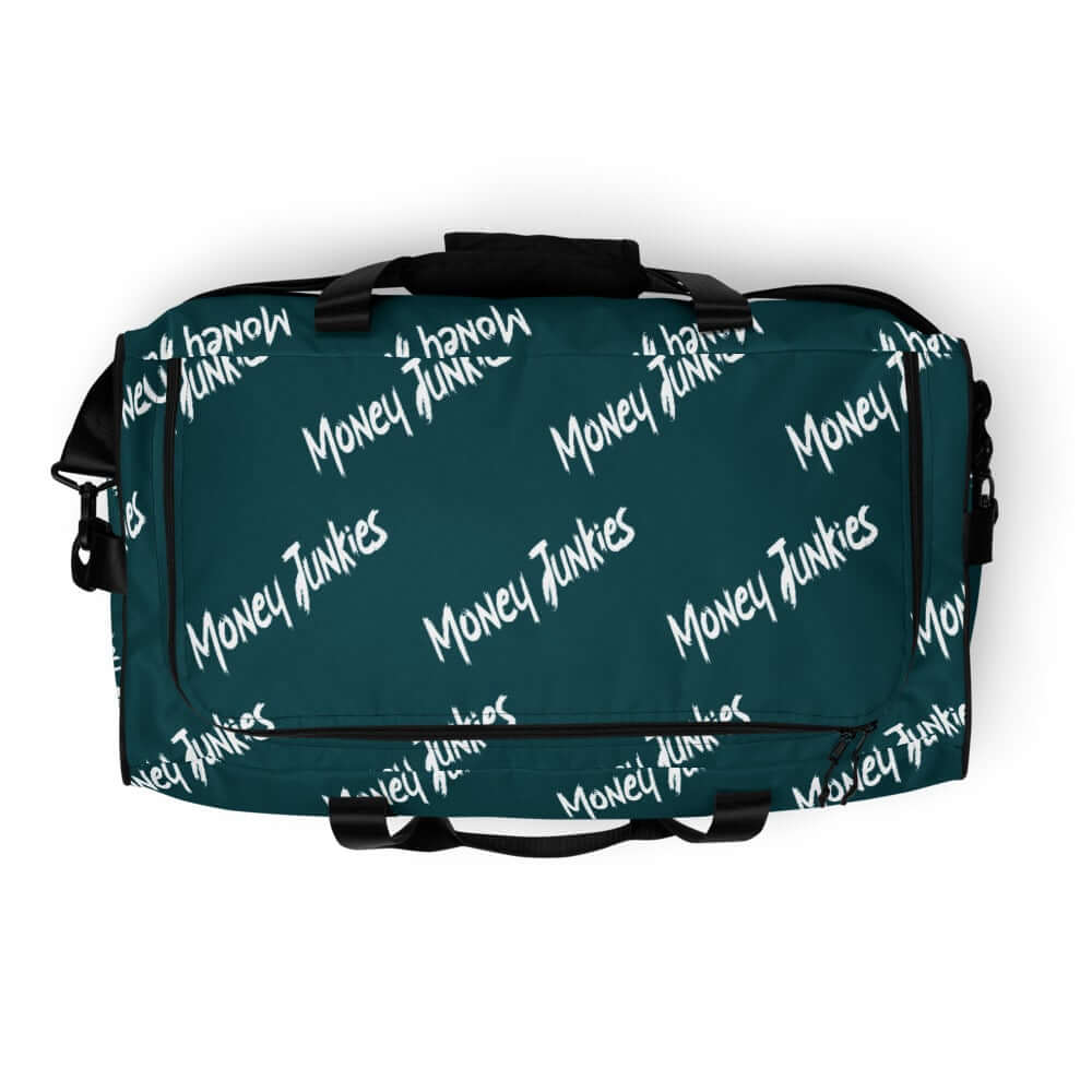 Money Junkies Teal Duffle bag